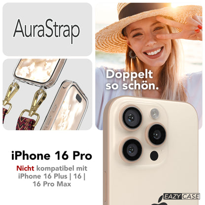 iPhone 16 Pro MagSafe Handykette mit Boho Band verstellbar 