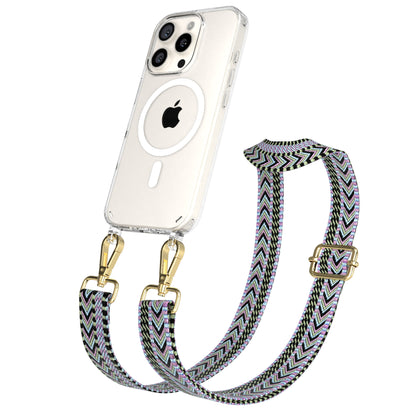 iPhone 16 Pro MagSafe Handykette mit Boho Band verstellbar 