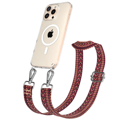 iPhone 16 Pro Max Handykette mit MagSafe Boho Band verstellbar 