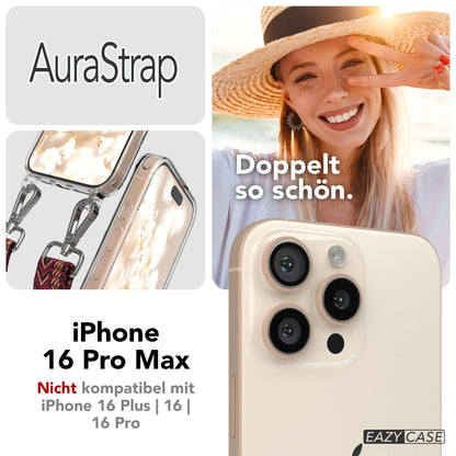 iPhone 16 Pro Max Handykette mit MagSafe Boho Band verstellbar 