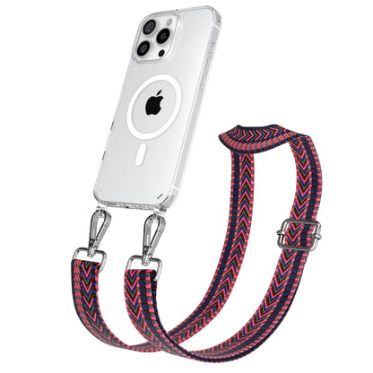 iPhone 16 Pro Max Handykette mit MagSafe Boho Band verstellbar 