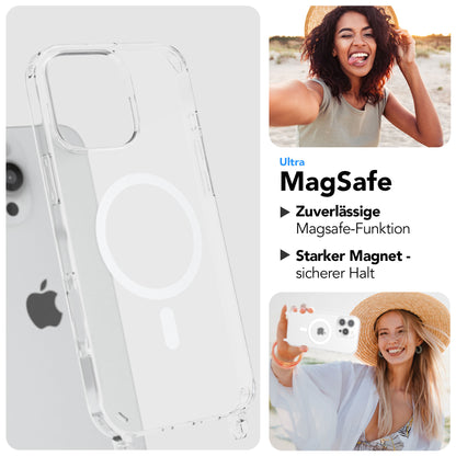 iPhone 16 Pro Max Handykette mit MagSafe Boho Band verstellbar 