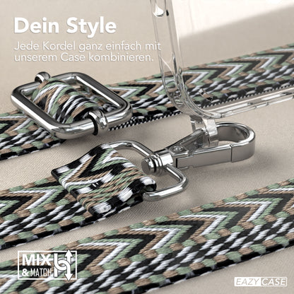 iPhone 16 Pro Max Handykette mit MagSafe Boho Band verstellbar 