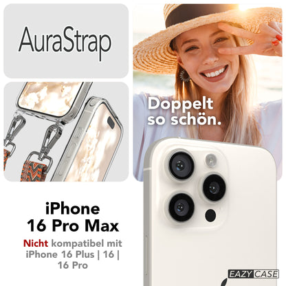 iPhone 16 Pro Max Handykette mit MagSafe Boho Band verstellbar 