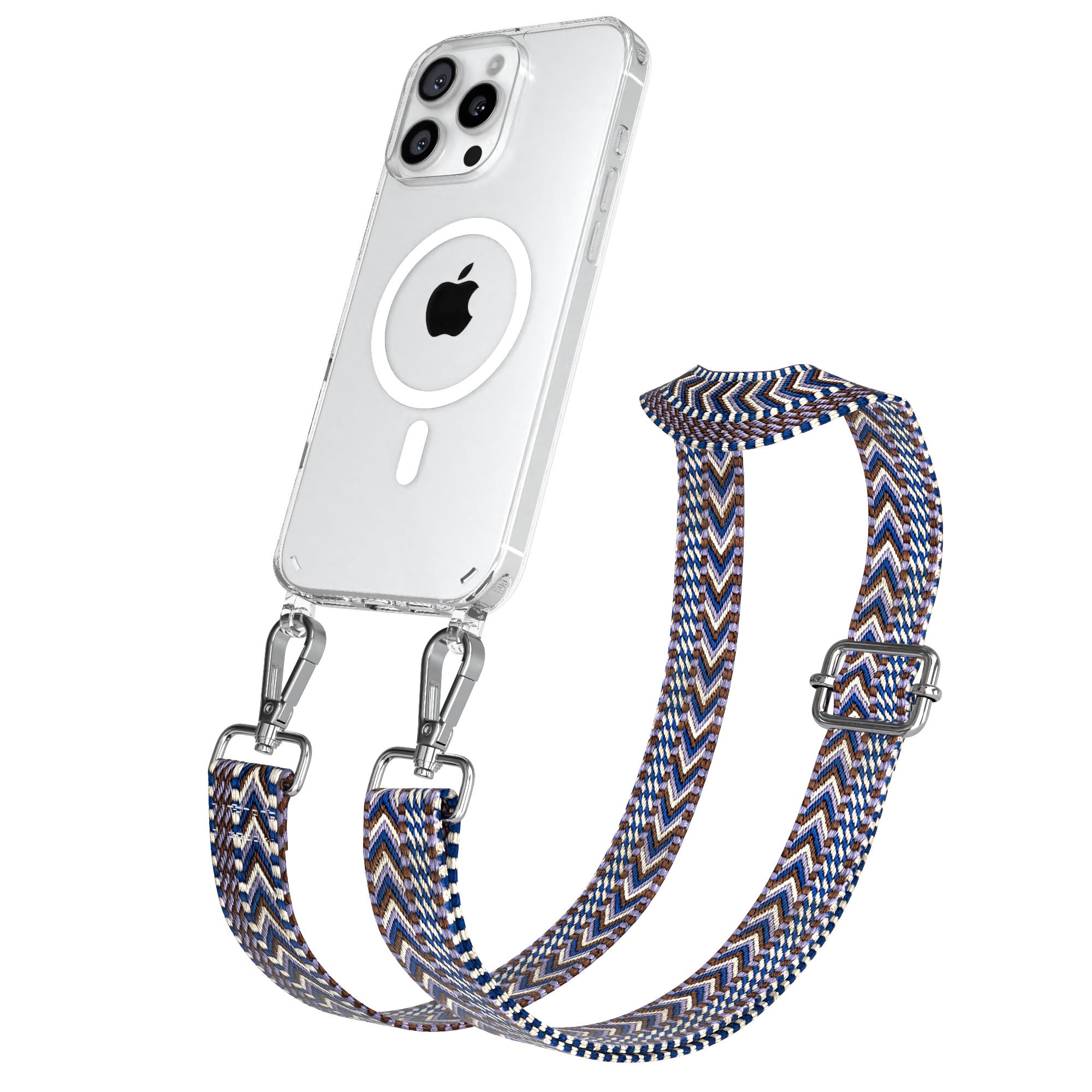 iPhone 16 Pro Max Handykette mit MagSafe Boho Band verstellbar 