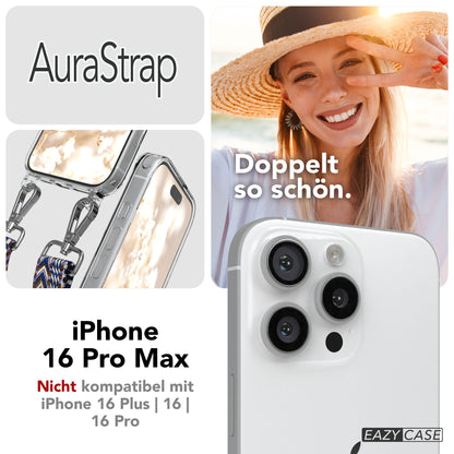 iPhone 16 Pro Max Handykette mit MagSafe Boho Band verstellbar 