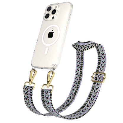 iPhone 16 Pro Max Handykette mit MagSafe Boho Band verstellbar 