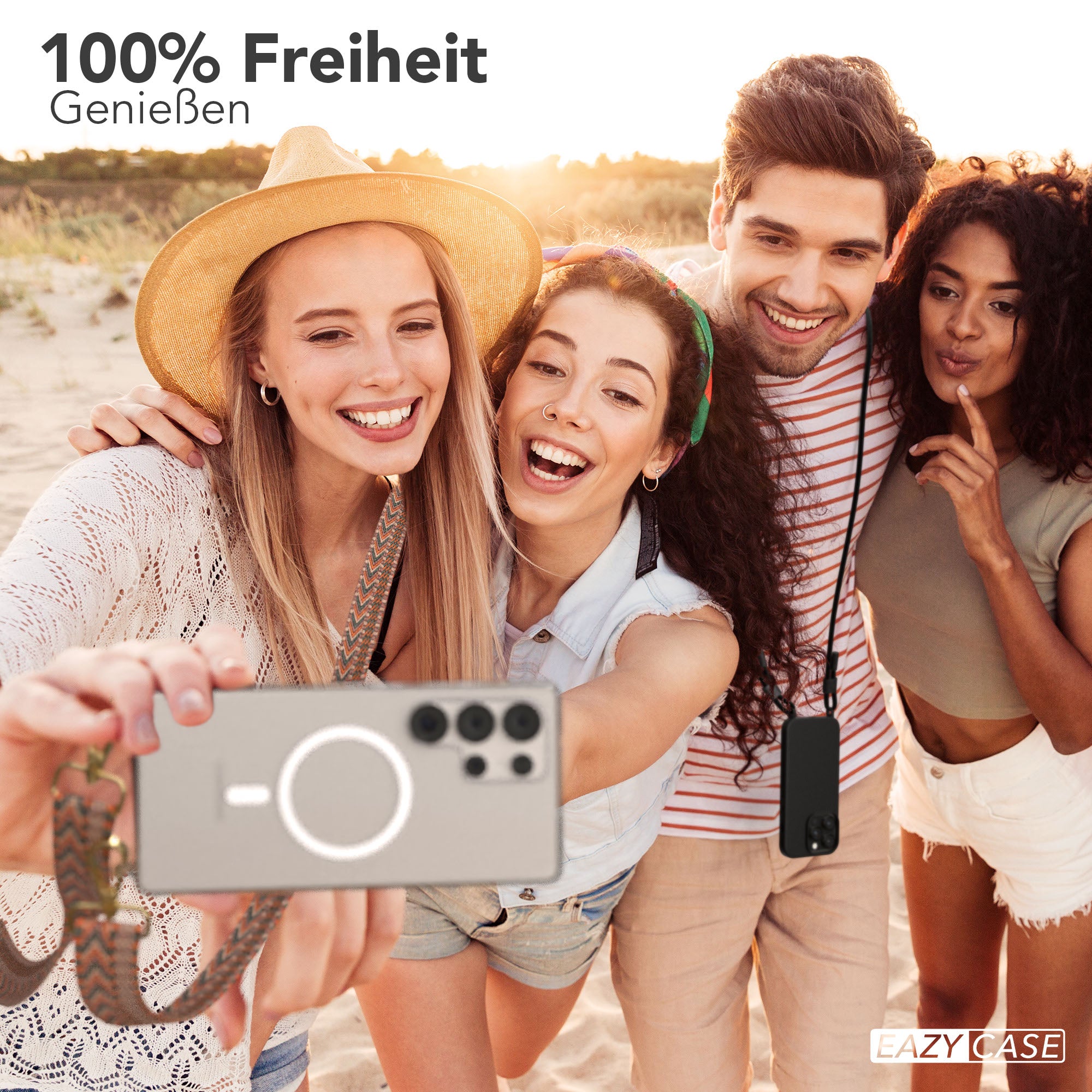 Samsung Galaxy S25 Ultra Handykette MagSafe mit verstellbarem Boho Band 