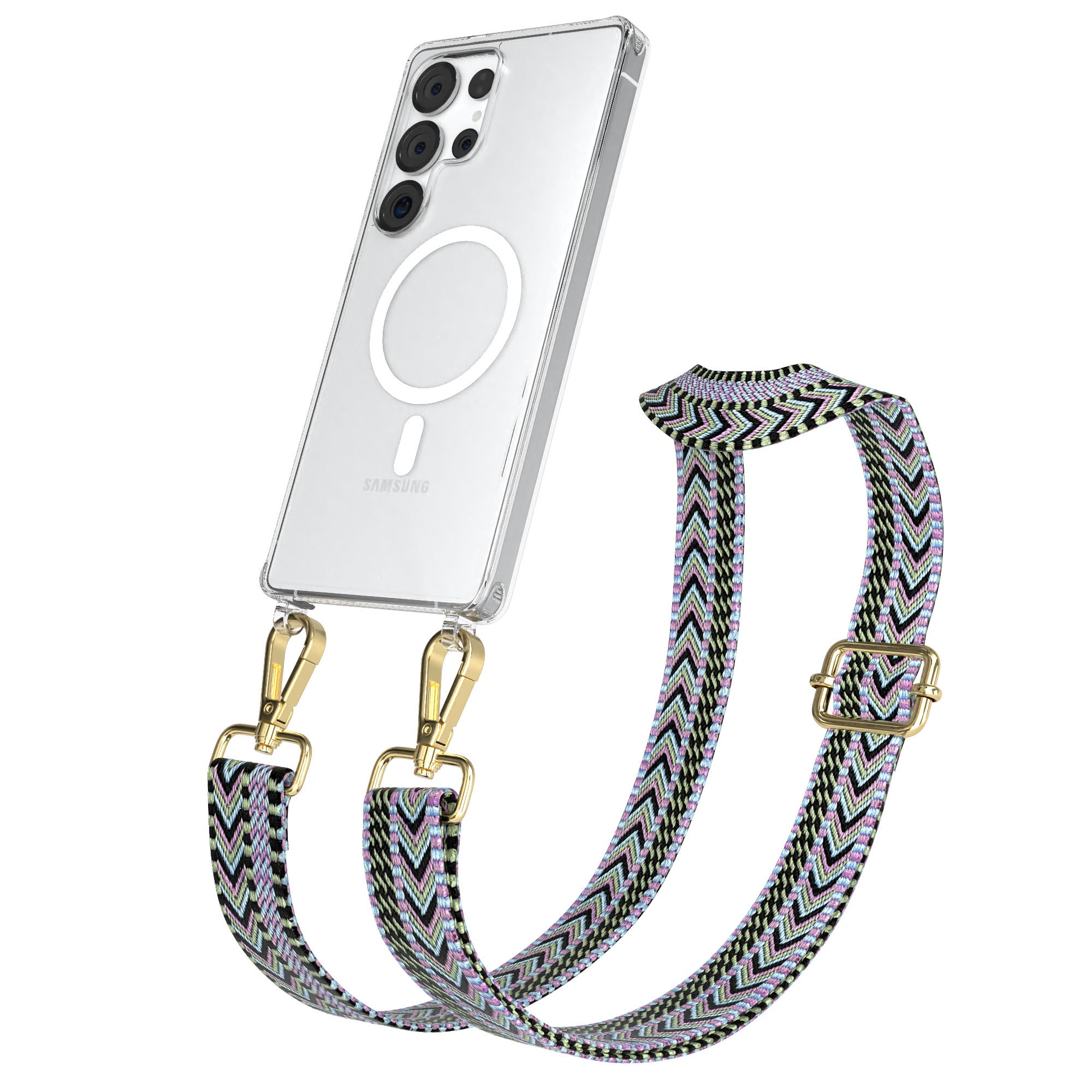 Samsung Galaxy S25 Ultra Handykette MagSafe mit verstellbarem Boho Band 