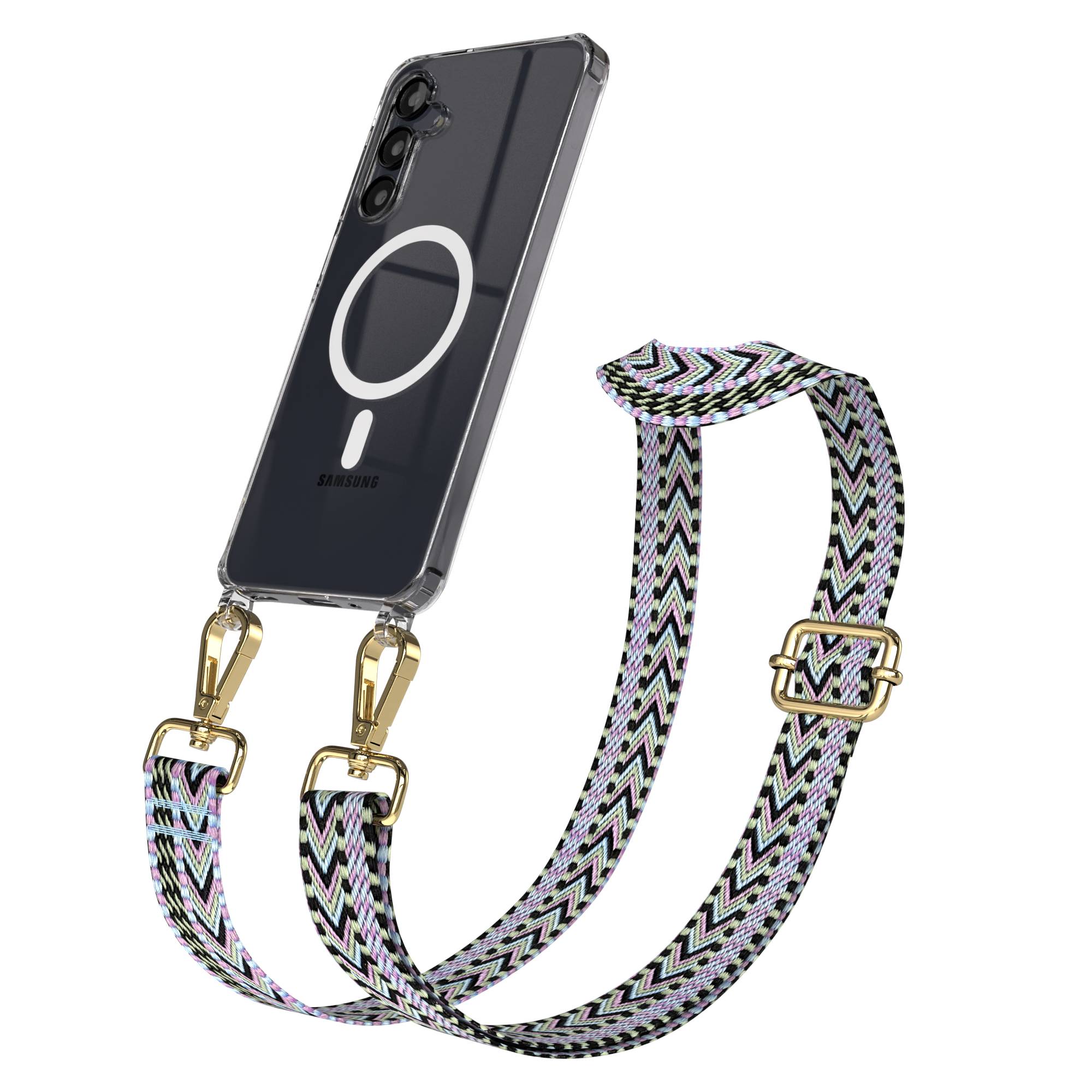 Samsung Galaxy A16 Handykette mit MagSafe und Boho Band verstellbar 