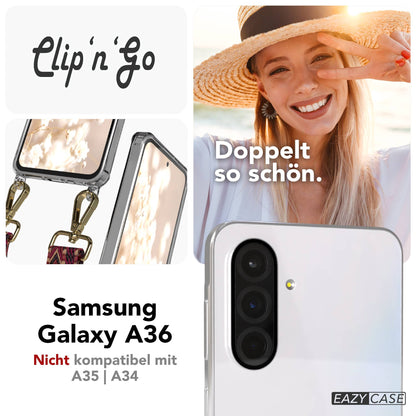 Samsung Galaxy A36 Handykette MagSafe mit Boho Band verstellbarer Trageriemen 