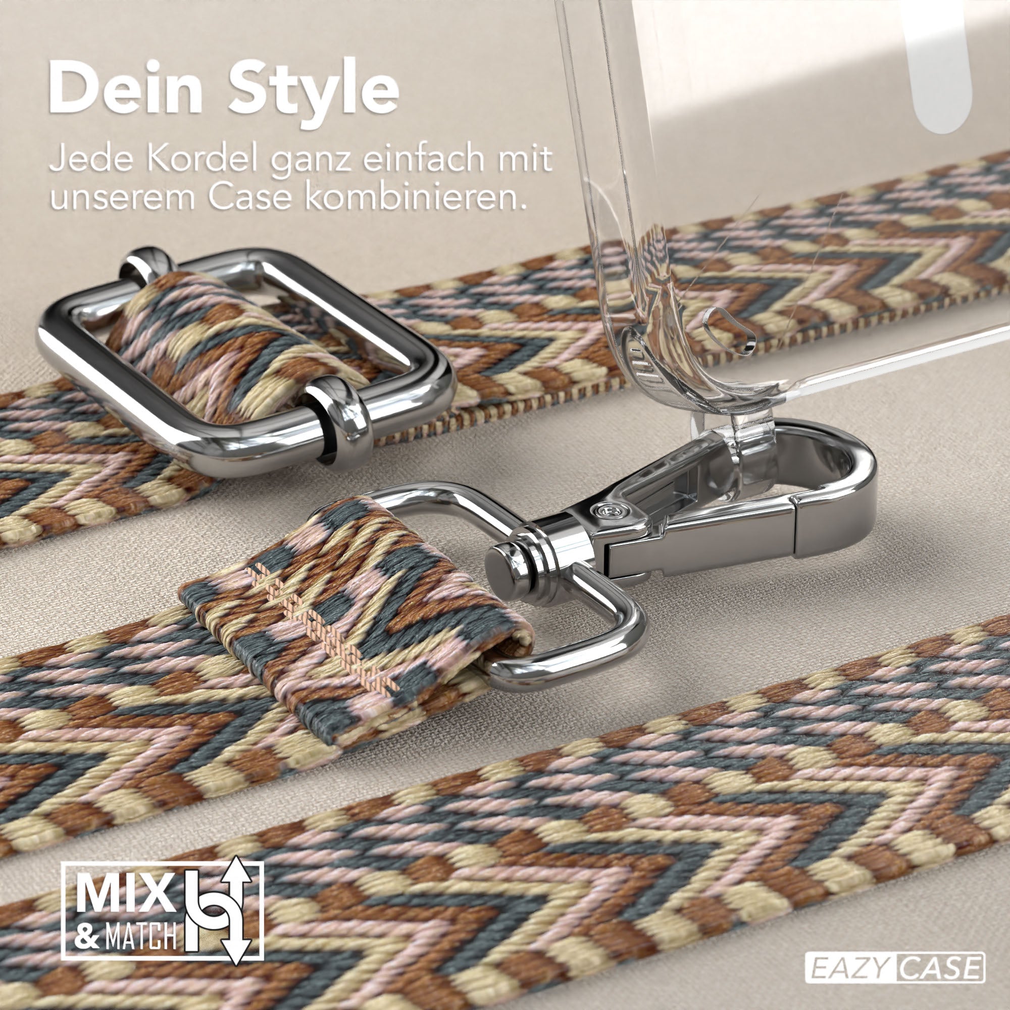 Samsung Galaxy S25 Handykette MagSafe Boho Band verstellbarer Trageriemen 