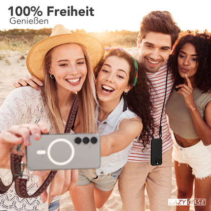 Samsung Galaxy S25 Handykette MagSafe Boho Band verstellbarer Trageriemen 