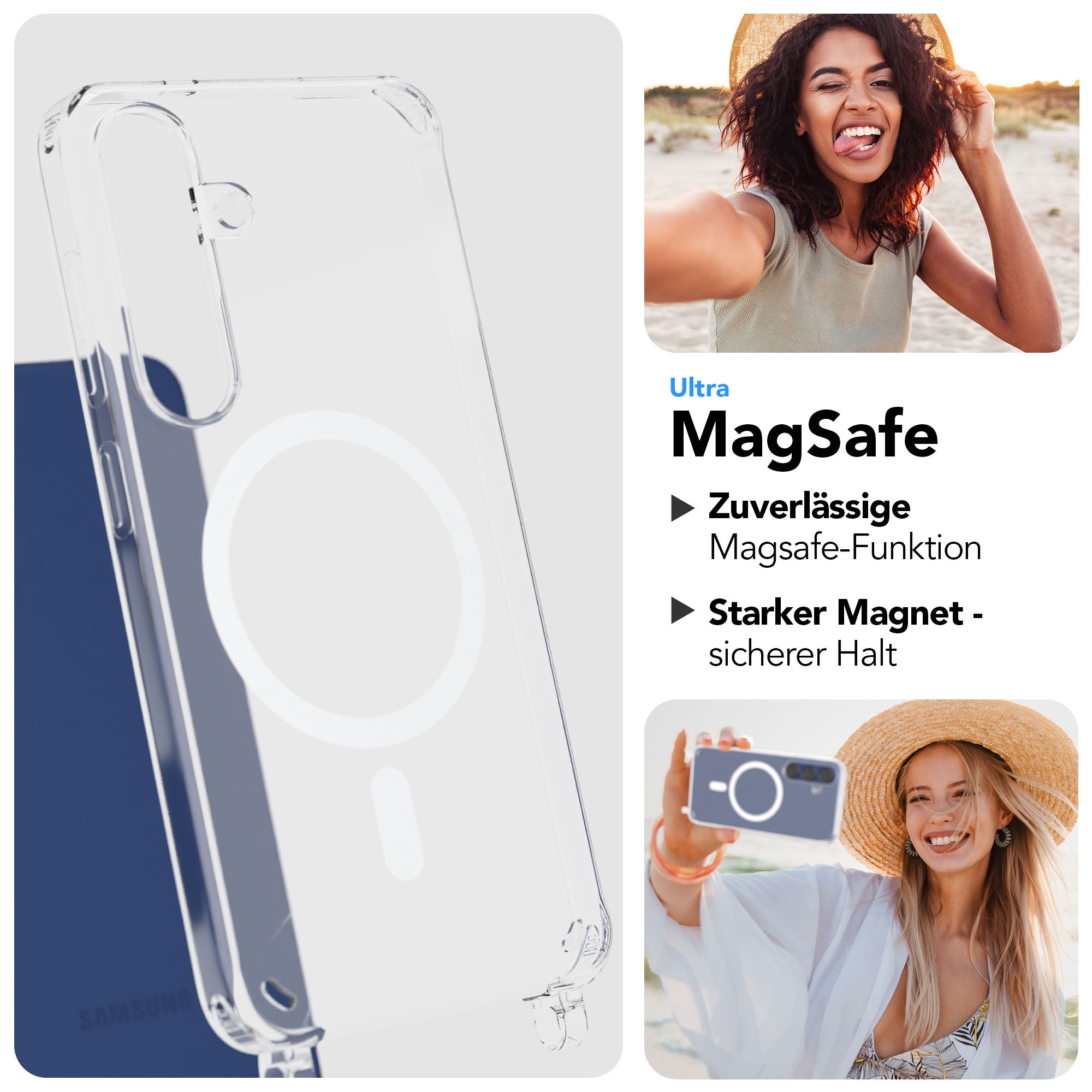Samsung Galaxy S25 Handykette MagSafe Boho Band verstellbarer Trageriemen 