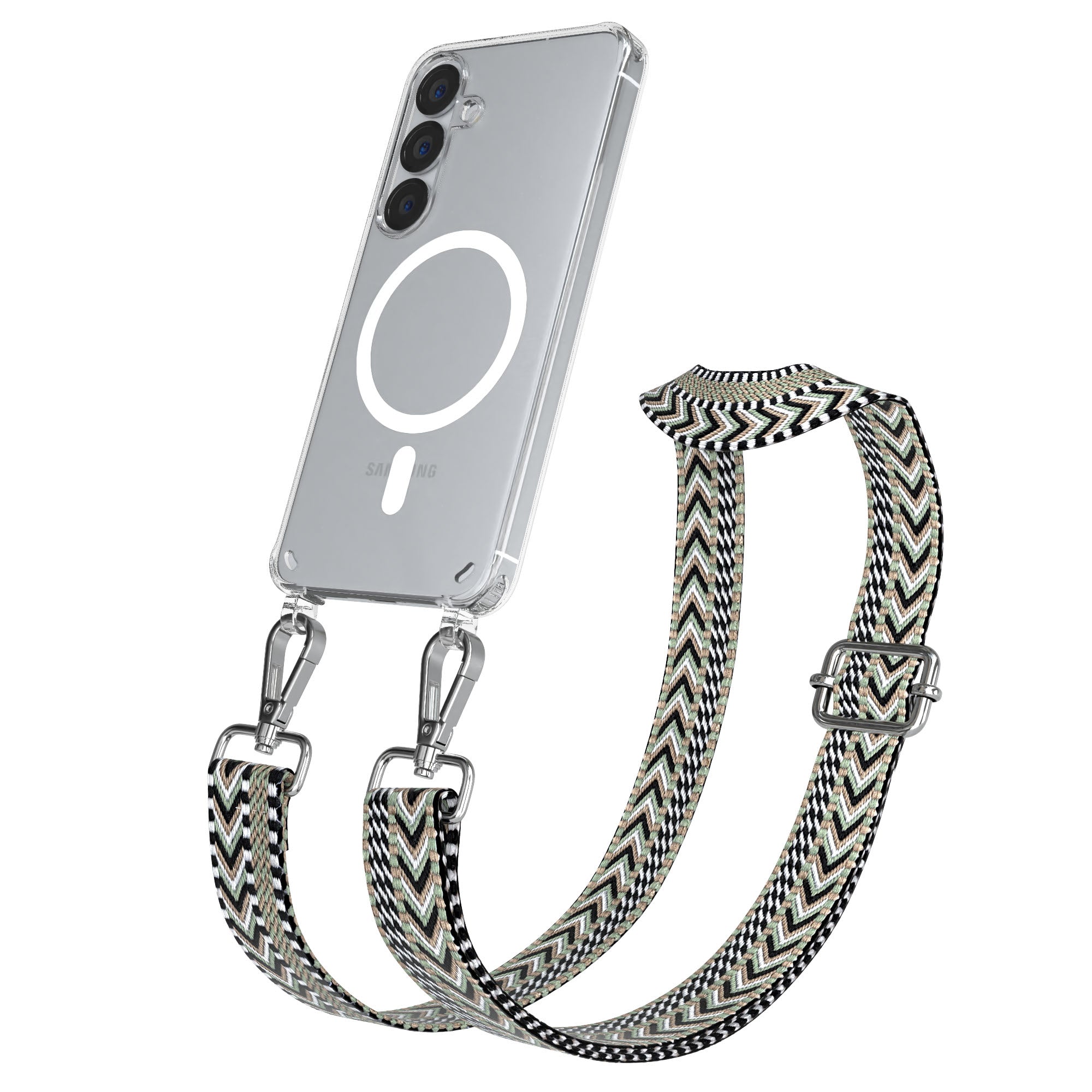 Samsung Galaxy S25 Handykette MagSafe Boho Band verstellbarer Trageriemen 