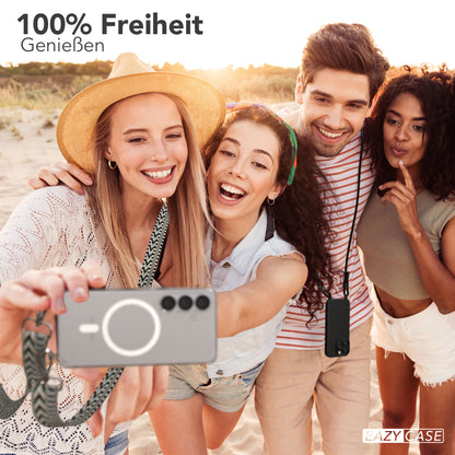 Samsung Galaxy S25 Handykette MagSafe Boho Band verstellbarer Trageriemen 