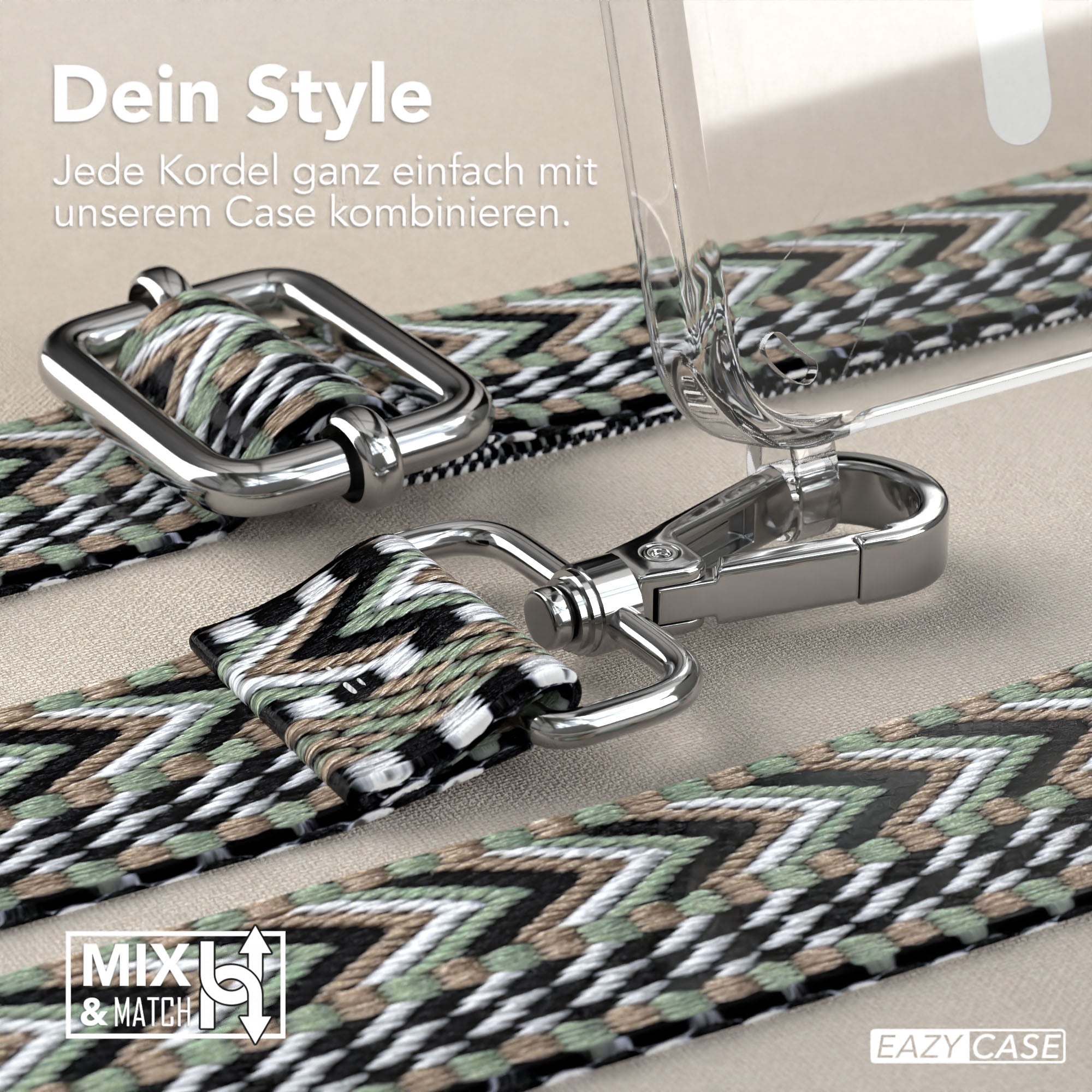 Samsung Galaxy S25 Handykette MagSafe Boho Band verstellbarer Trageriemen 