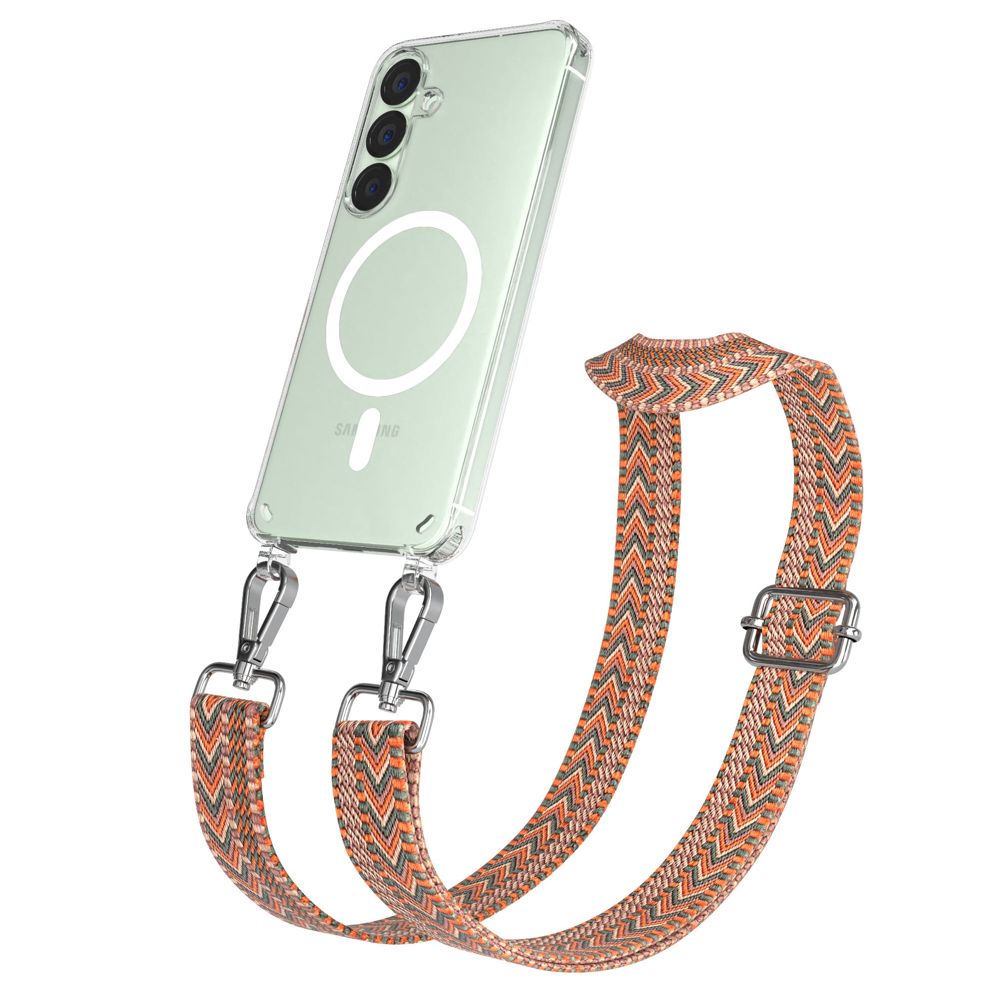 Samsung Galaxy S25 Handykette MagSafe Boho Band verstellbarer Trageriemen 