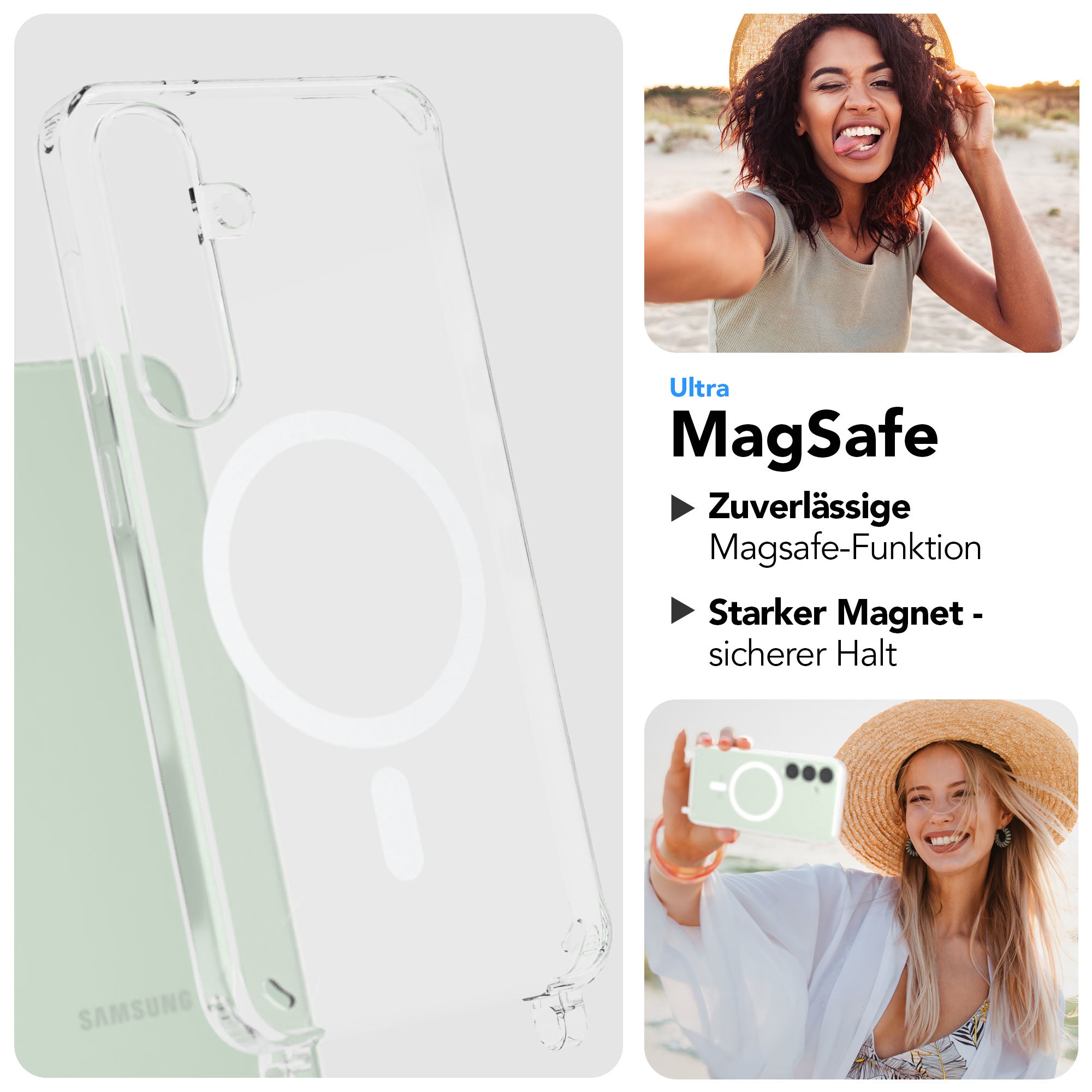 Samsung Galaxy S25 Handykette MagSafe Boho Band verstellbarer Trageriemen 