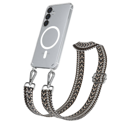 Samsung Galaxy S25 Handykette MagSafe Boho Band verstellbarer Trageriemen 