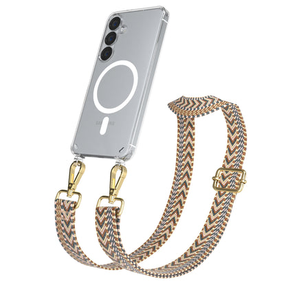 Samsung Galaxy S25 Handykette MagSafe Boho Band verstellbarer Trageriemen 