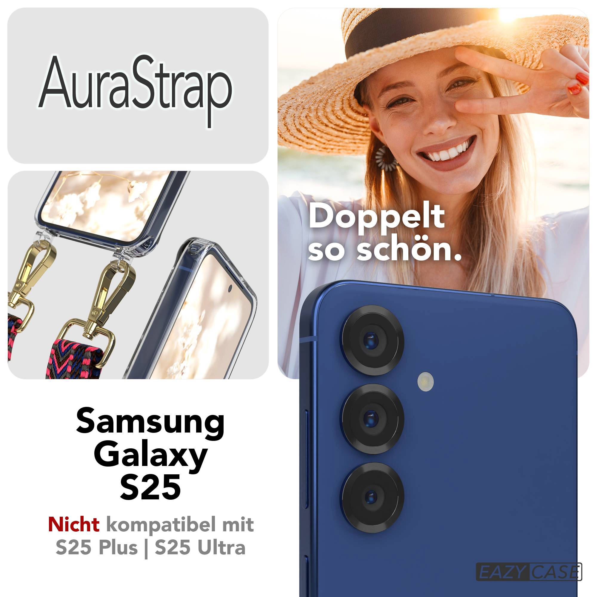 Samsung Galaxy S25 Handykette MagSafe Boho Band verstellbarer Trageriemen 