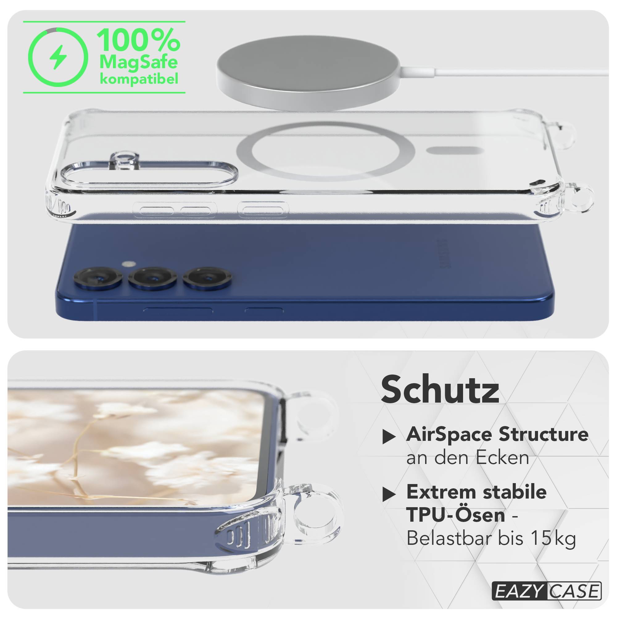 Samsung Galaxy S25 Handykette MagSafe Boho Band verstellbarer Trageriemen 