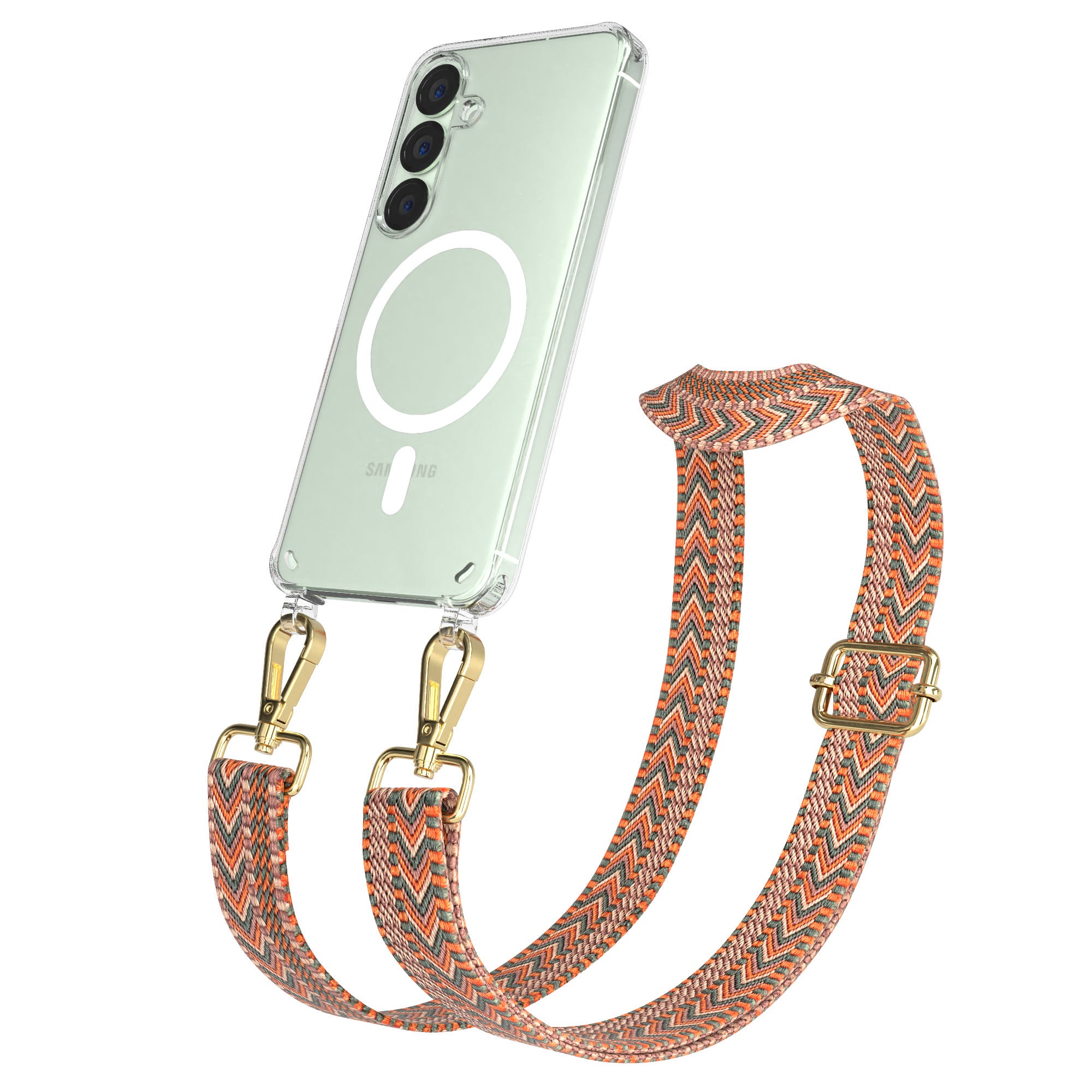 Samsung Galaxy S25 Handykette MagSafe Boho Band verstellbarer Trageriemen 