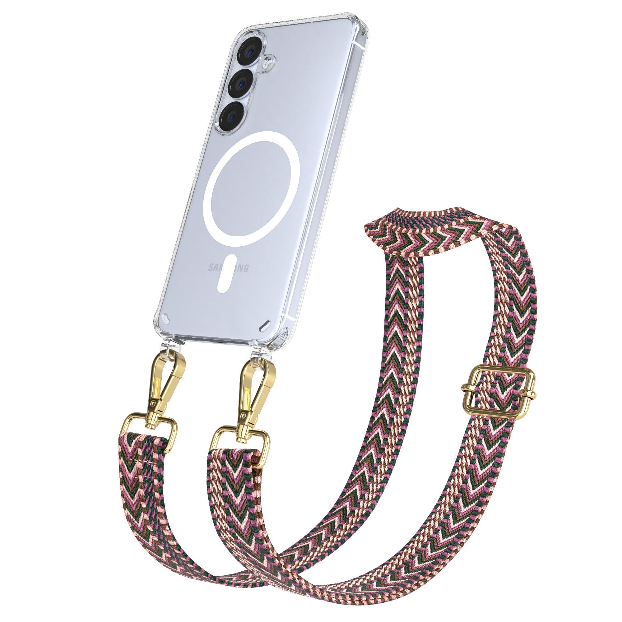 Samsung Galaxy S25 Handykette MagSafe Boho Band verstellbarer Trageriemen 