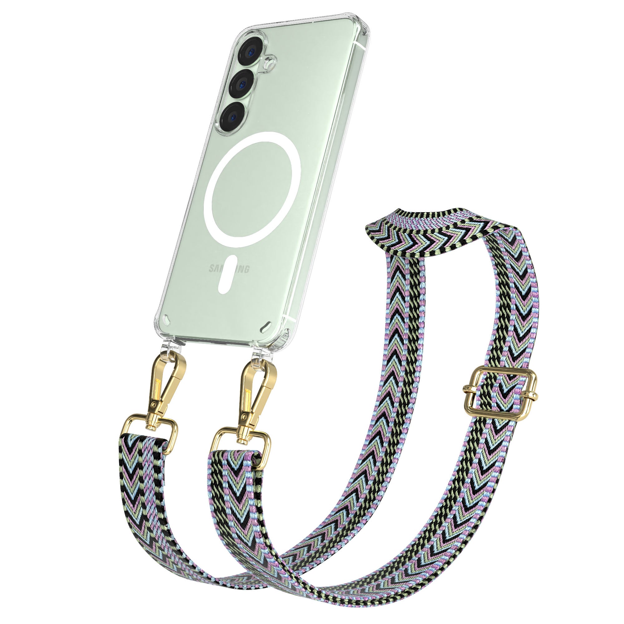 Samsung Galaxy S25 Handykette MagSafe Boho Band verstellbarer Trageriemen 