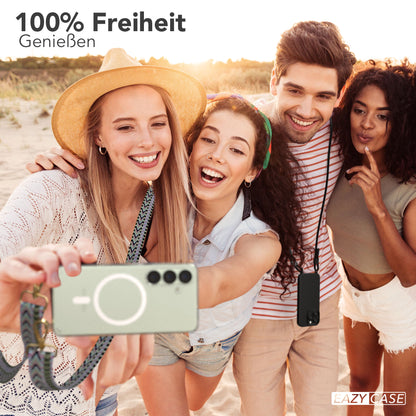 Samsung Galaxy S25 Handykette MagSafe Boho Band verstellbarer Trageriemen 