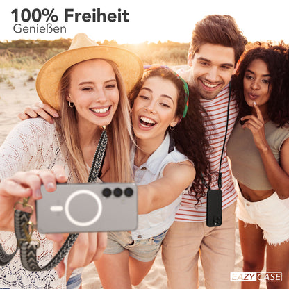Samsung Galaxy S25 Handykette MagSafe Boho Band verstellbarer Trageriemen 