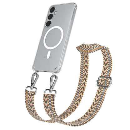 Samsung Galaxy S25 Plus MagSafe Handykette mit verstellbarem Boho Band Set 