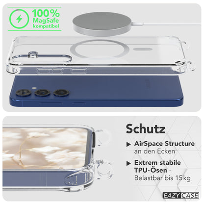 Samsung Galaxy S25 Plus MagSafe Handykette mit verstellbarem Boho Band Set 