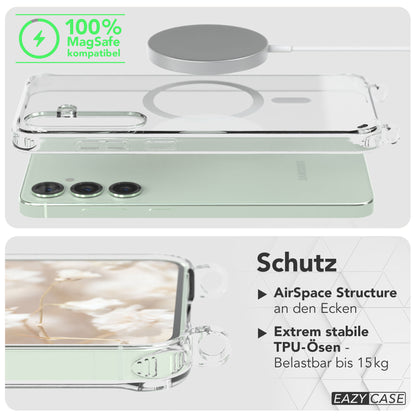 Samsung Galaxy S25 Plus MagSafe Handykette mit verstellbarem Boho Band Set 