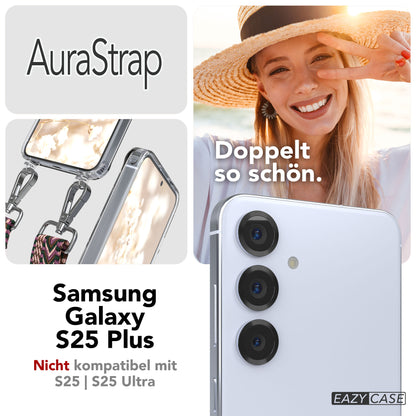 Samsung Galaxy S25 Plus MagSafe Handykette mit verstellbarem Boho Band Set 