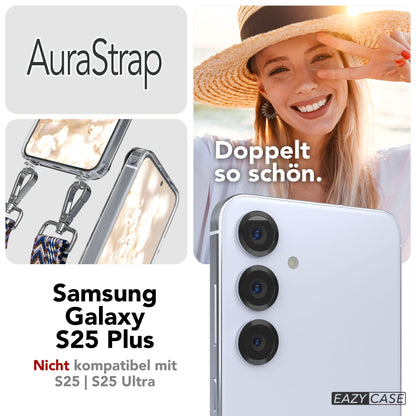 Samsung Galaxy S25 Plus MagSafe Handykette mit verstellbarem Boho Band Set 