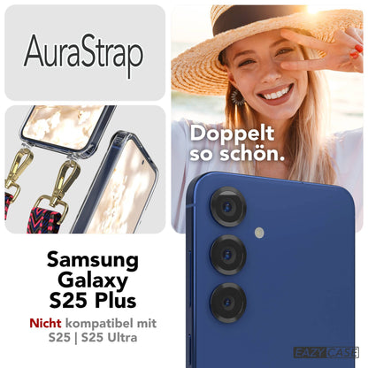 Samsung Galaxy S25 Plus MagSafe Handykette mit verstellbarem Boho Band Set 