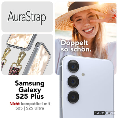 Samsung Galaxy S25 Plus MagSafe Handykette mit verstellbarem Boho Band Set 
