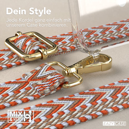 Samsung Galaxy S25 Plus MagSafe Handykette mit verstellbarem Boho Band Set 