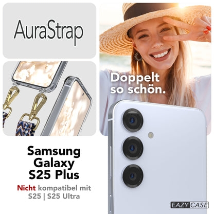 Samsung Galaxy S25 Plus MagSafe Handykette mit verstellbarem Boho Band Set 