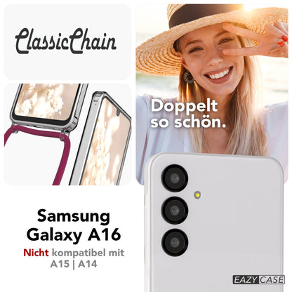 Galaxy A16 transparente Hülle + Kordel