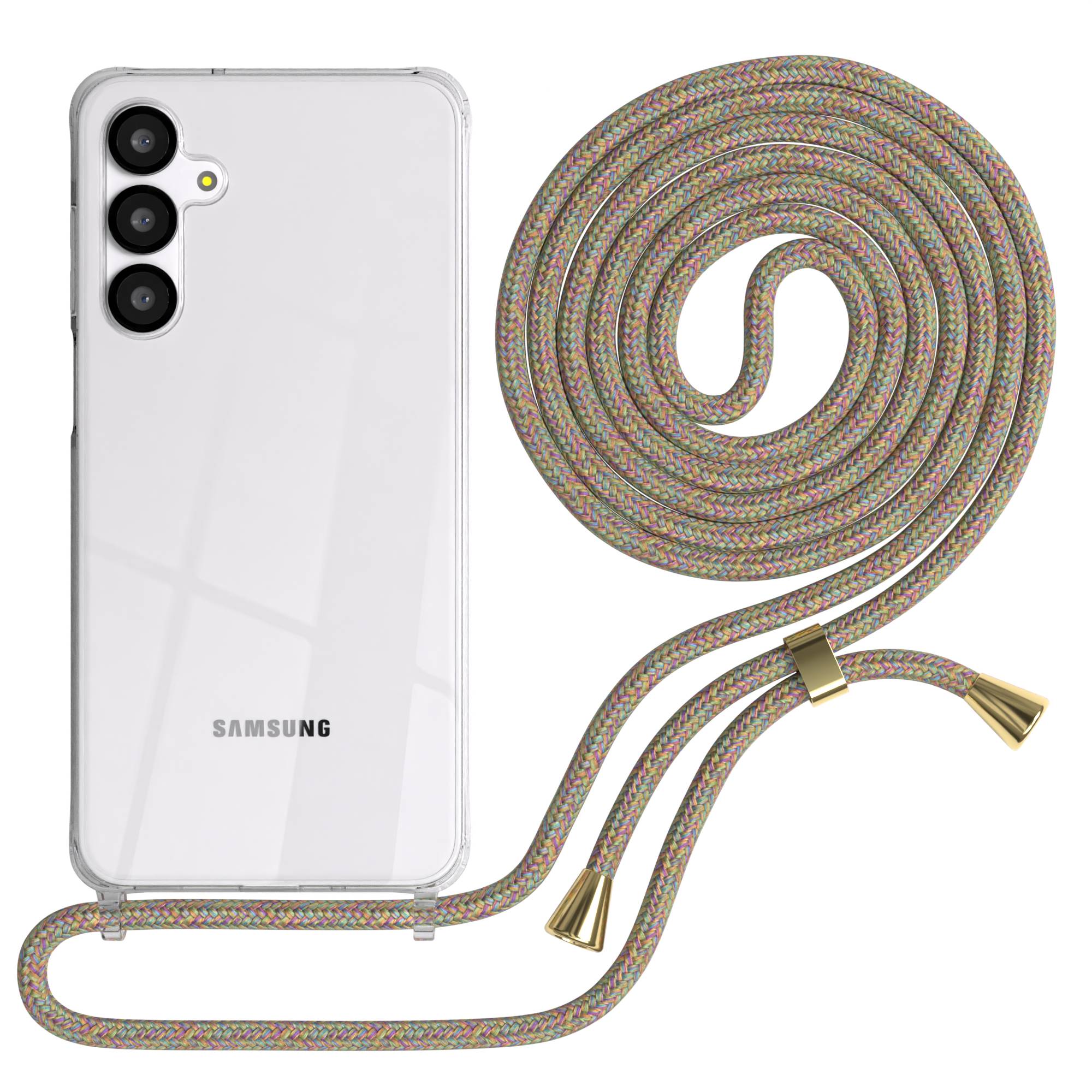 Galaxy A-6 Serie transparente Hülle + Kordel