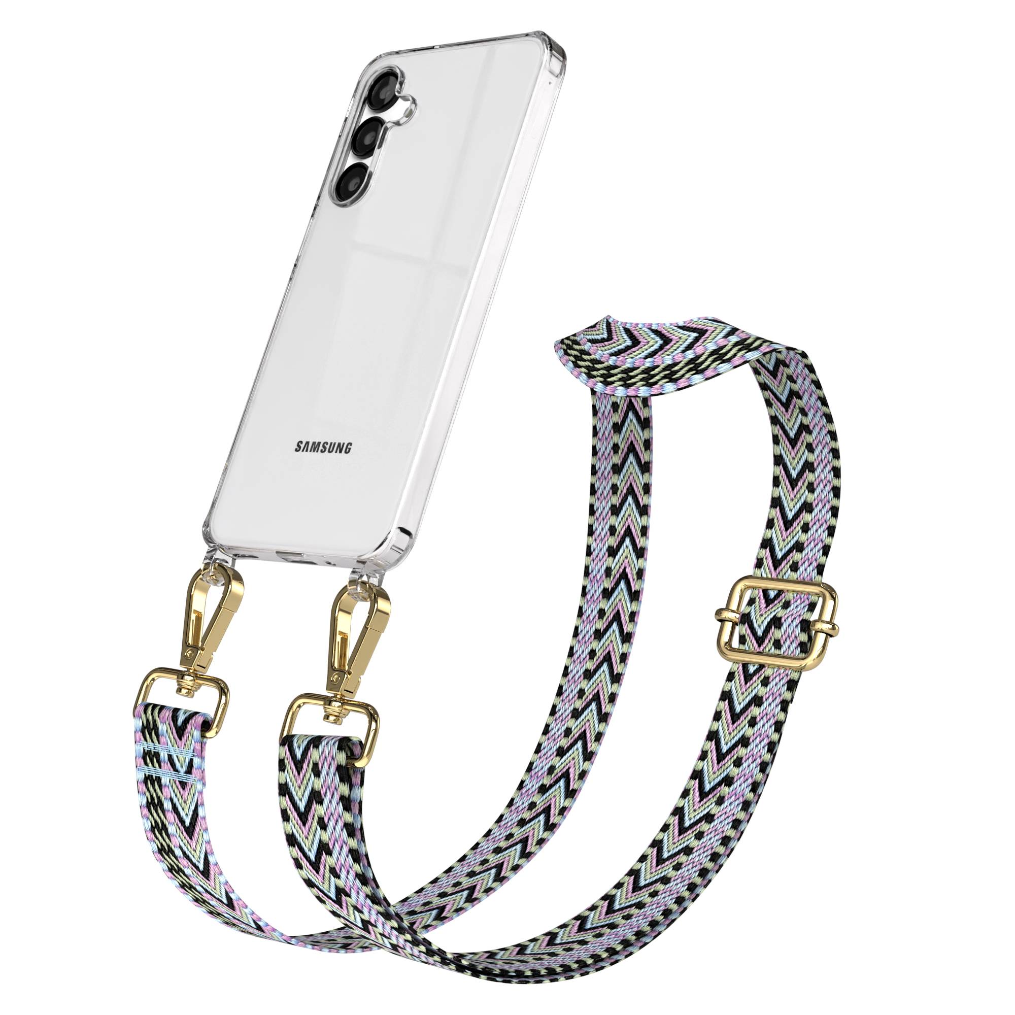 Samsung Galaxy A16 Handykette mit verstellbarem Boho Band Set 