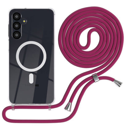 Galaxy A-6 Serie transparente Hülle + Kordel mit MagSafe