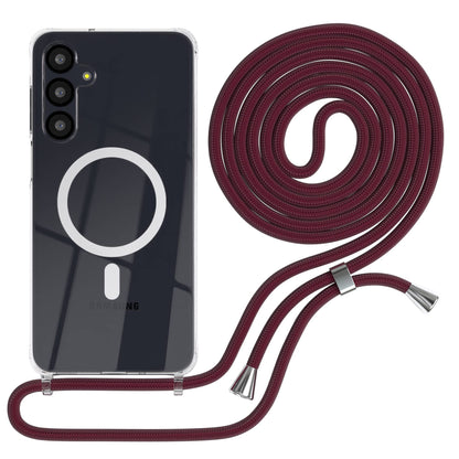 Galaxy A-6 Serie transparente Hülle + Kordel mit MagSafe