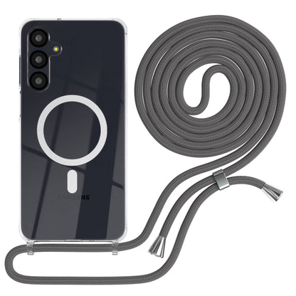 Galaxy A-6 Serie transparente Hülle + Kordel mit MagSafe
