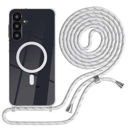 Galaxy A-6 Serie transparente Hülle + Kordel mit MagSafe