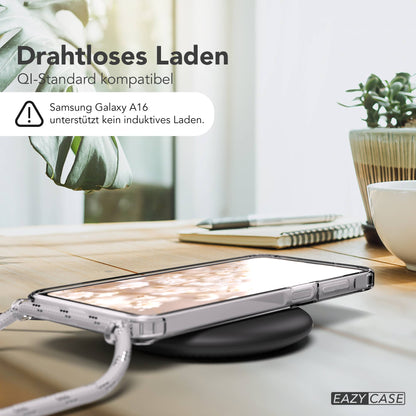 Galaxy A-6 Serie transparente Hülle + Kordel mit MagSafe