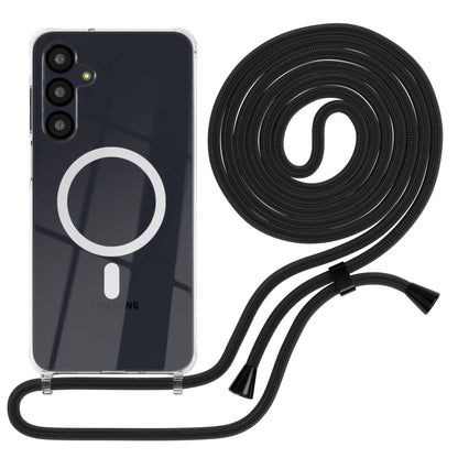 Galaxy A-6 Serie transparente Hülle + Kordel mit MagSafe